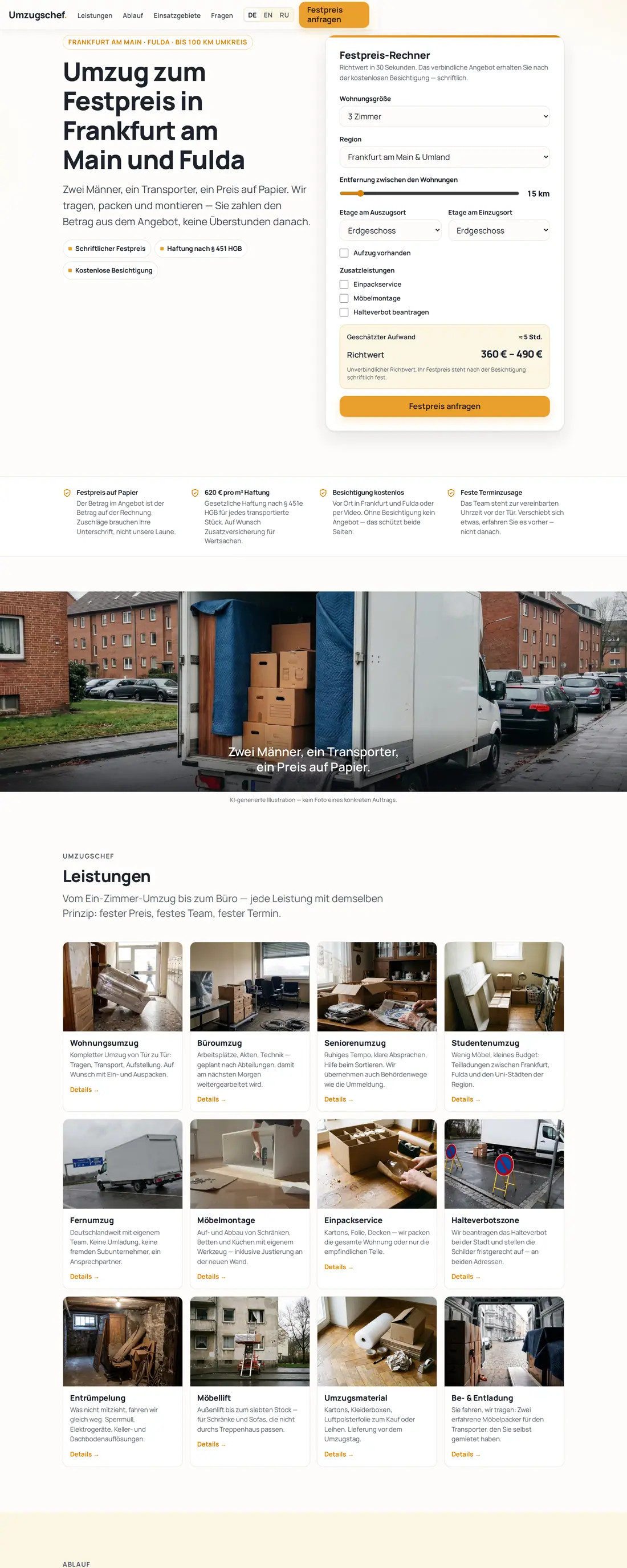 umzugschef.de — Flyttefirma (Tyskland)